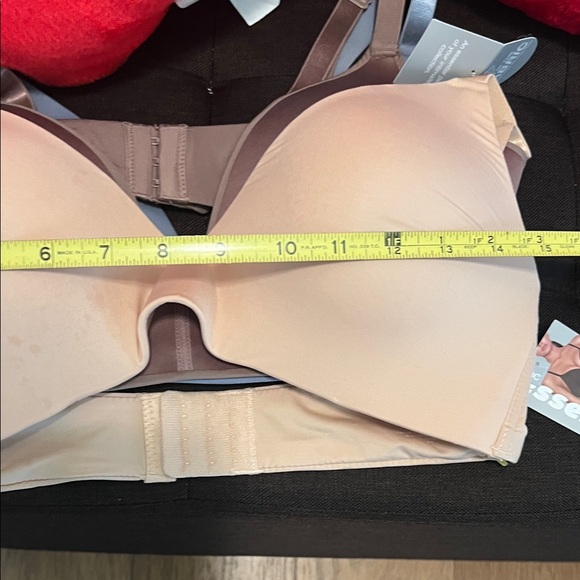 #1337***Women's Wireless Bra Set - Blue, Pink, Cream - Picture 4 of 7